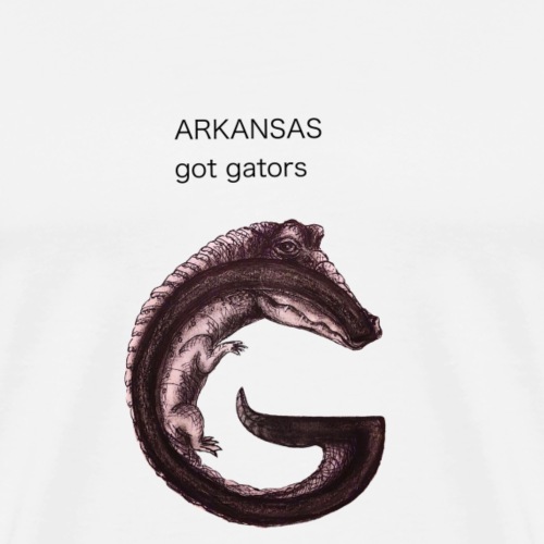 Arkansas gator - Men's Premium T-Shirt