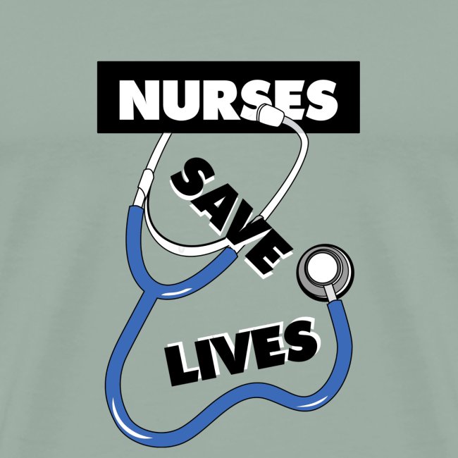 Nurses save lives blue