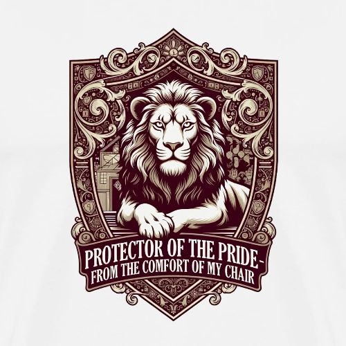 Protector of the Pride T Shirt, Sarcastic Dad Gif - Men's Premium T-Shirt