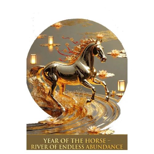 Year of the Horse Abundance T Shirt, Lunar NY Gift - Men's Premium T-Shirt