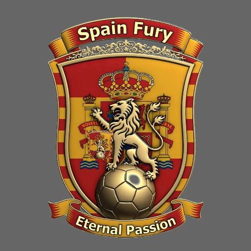 Spain Lion Fury T-Shirt, Spanish Crest Gift