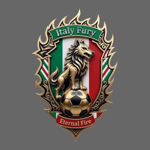Italy Wolf Fury T-Shirt, Italian Flag Pride Gift