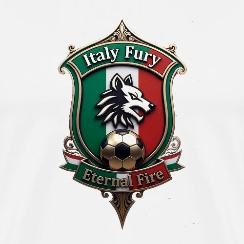 Italy heritage Wolf Fury Tee, Pride Badge Gift