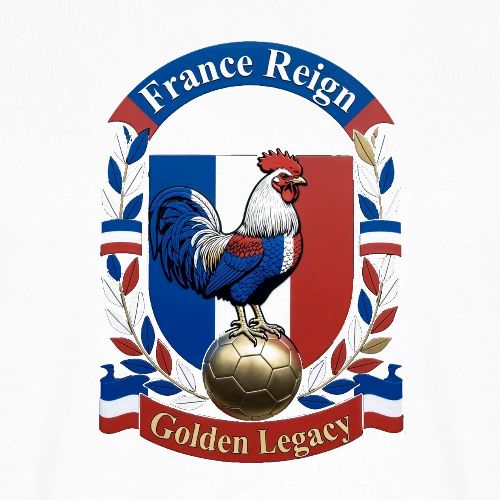 France Rooster Reign T-Shirt, Tricolore Pride Gift