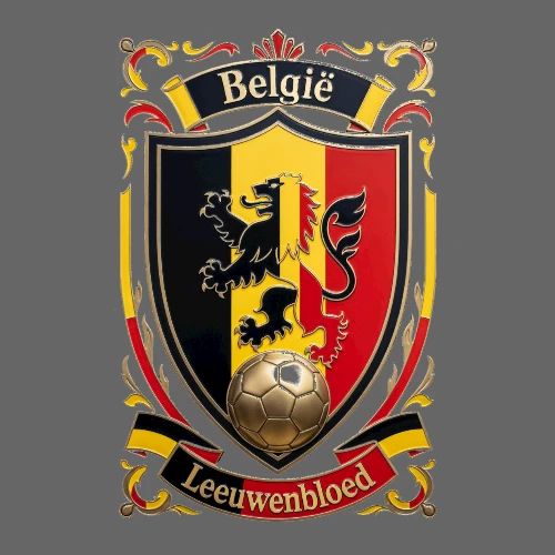 Belgium Lion Crest T-Shirt, Belgian Flag Gift