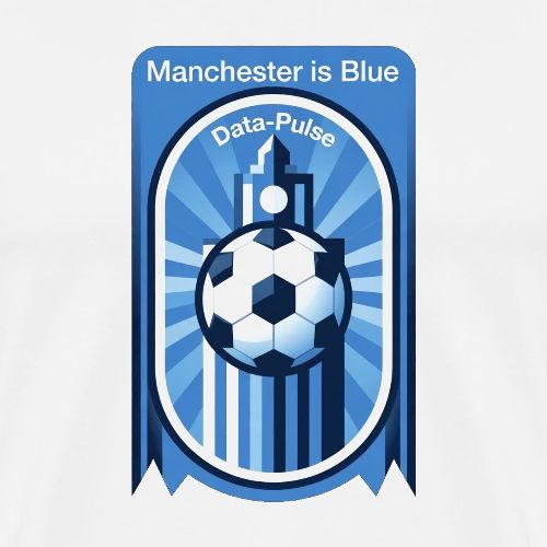 Manchester is Blue Soccer City T Shirt, Apparel - Men's Premium T-Shirt