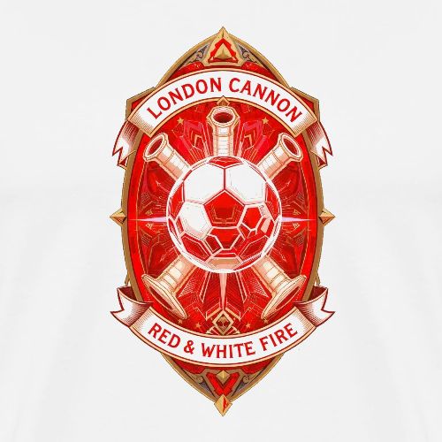 Red London Cannon T Shirt,Football City Pride Gift - Men's Premium T-Shirt