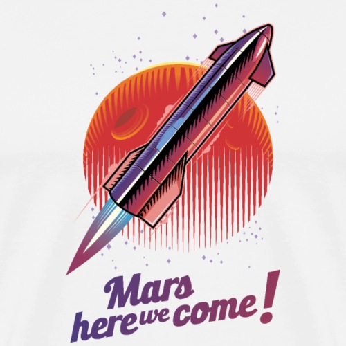 Mars Here We Come - Light - Men's Premium T-Shirt