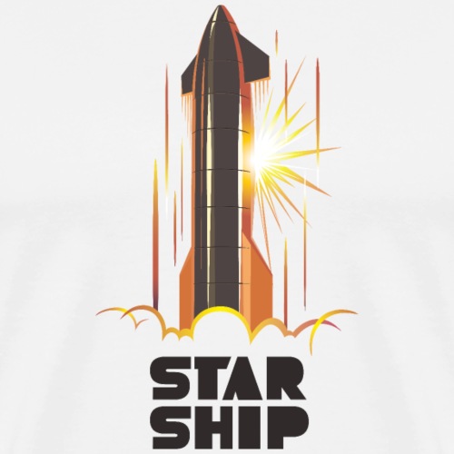 Star Ship Mars - Light - Men's Premium T-Shirt