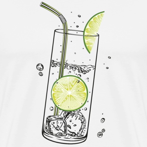 Lemonade Fruit Lime Water Drink - Men's Premium T-Shirt