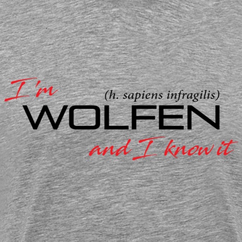 Wolfen Attitude on Light - Men's Premium T-Shirt