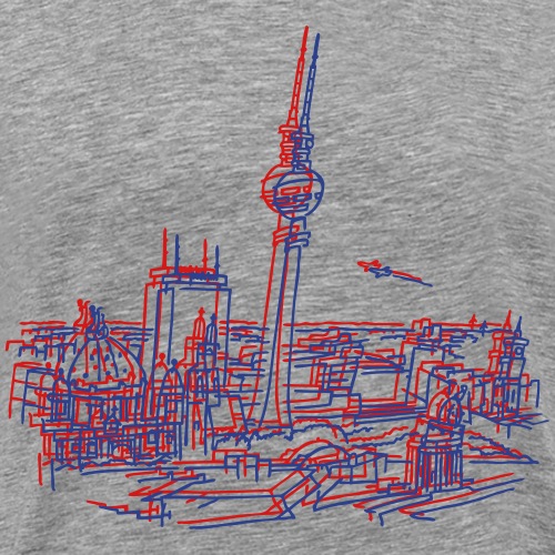 Panorama of Berlin - Men's Premium T-Shirt