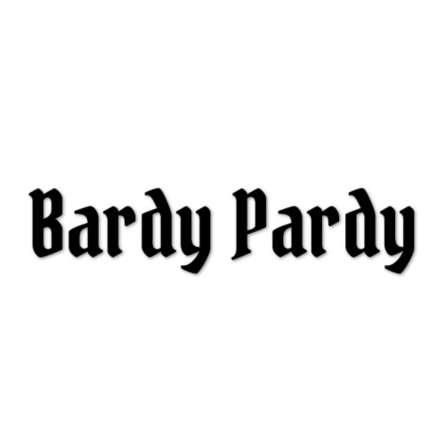 Bardy Pardy Black Letters - Men's Premium T-Shirt