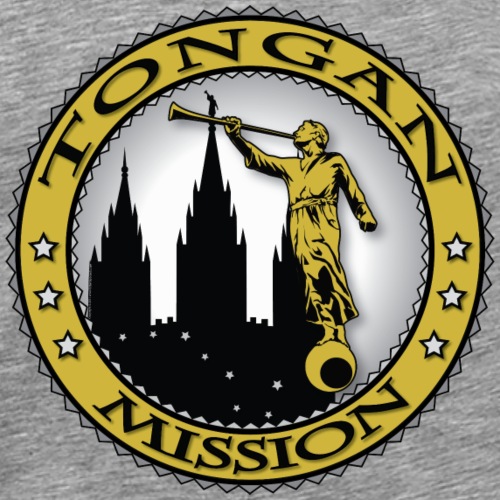 Tongan Mission - LDS Mission Classic Seal Gold - Men's Premium T-Shirt