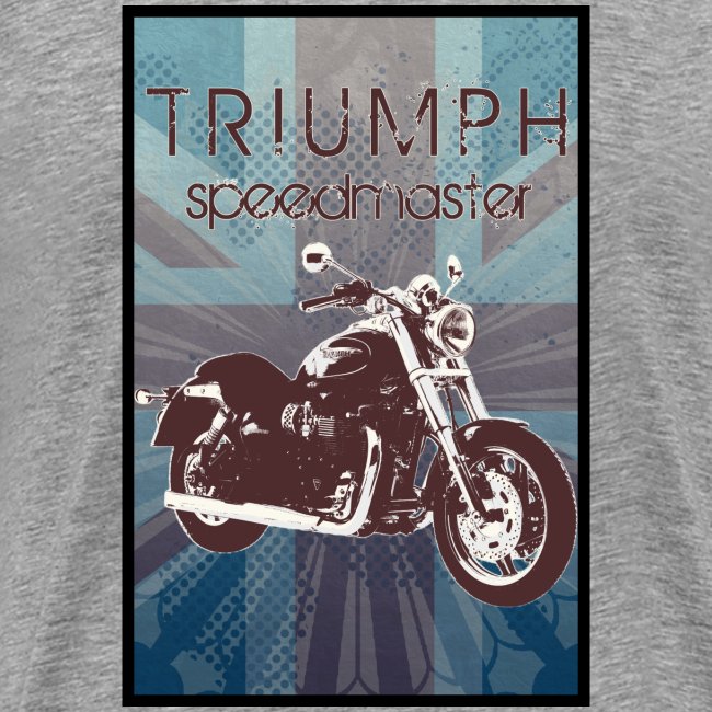 Medium Triumph Vintage Motorcycle Logod Charcoal Hooded Sweatshirt 