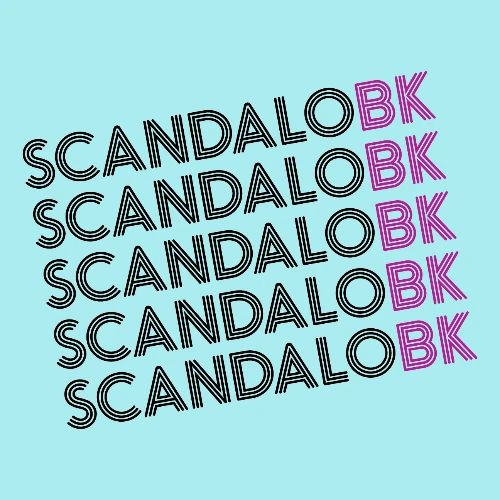 Scandalo BK 2018 Black Letters - Men's Premium T-Shirt