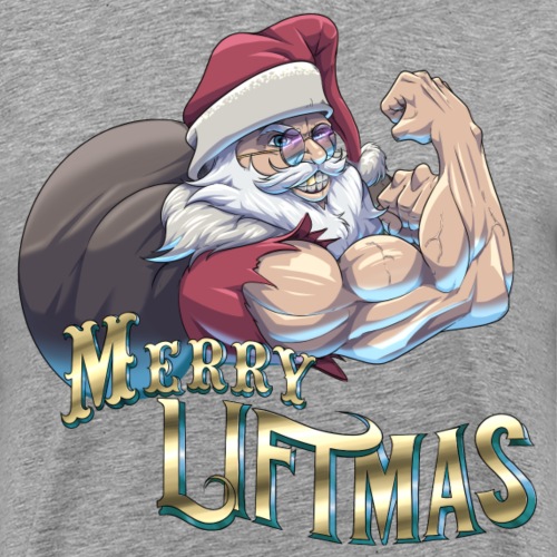 Merry Liftmas by Pheasyque ! (Limited Ed. Design) - Men's Premium T-Shirt