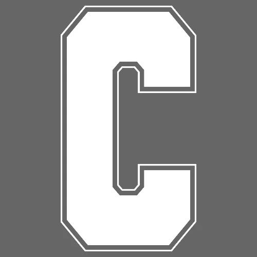 White Letter C – Varsity Alphabet Monogram - Men's Premium T-Shirt
