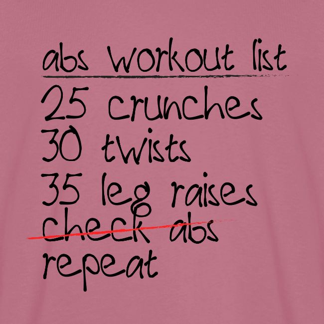 Abs Workout List