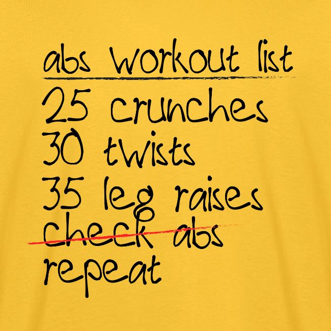 Abs Workout List