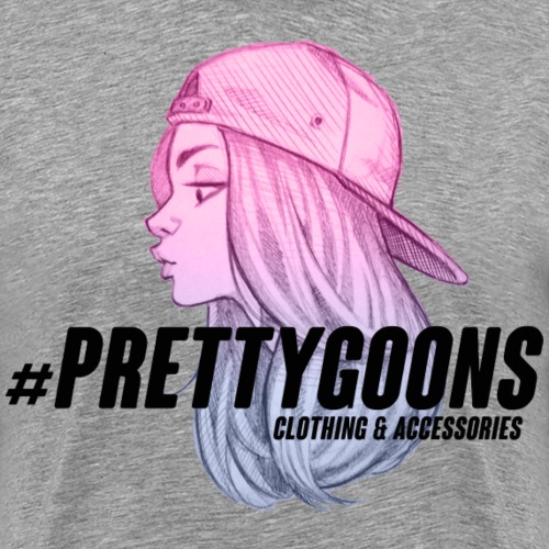 Pretty Goons Girl with Hat PINK - Men's Premium T-Shirt