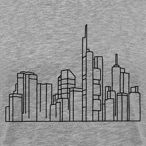 Skyline of Frankfurt - Men's Premium T-Shirt
