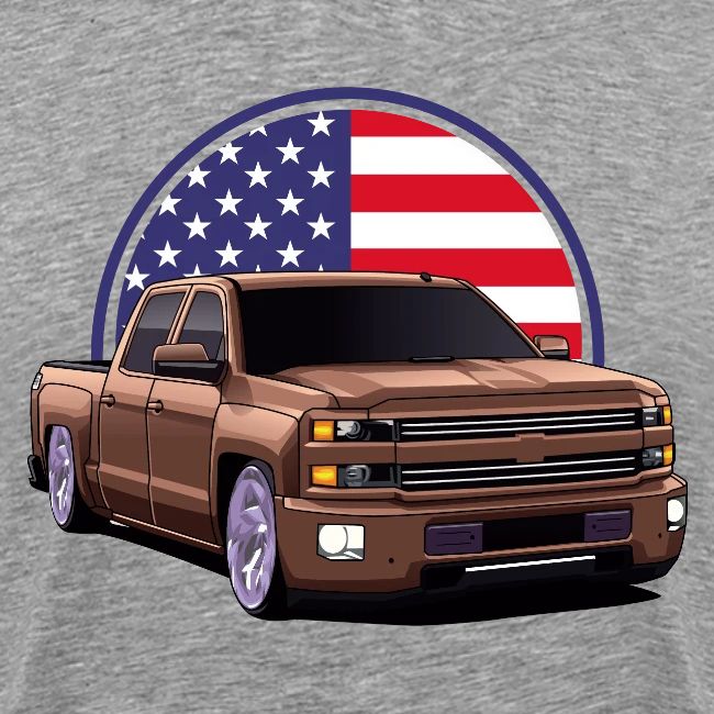 Silverado Truclk USA Flag