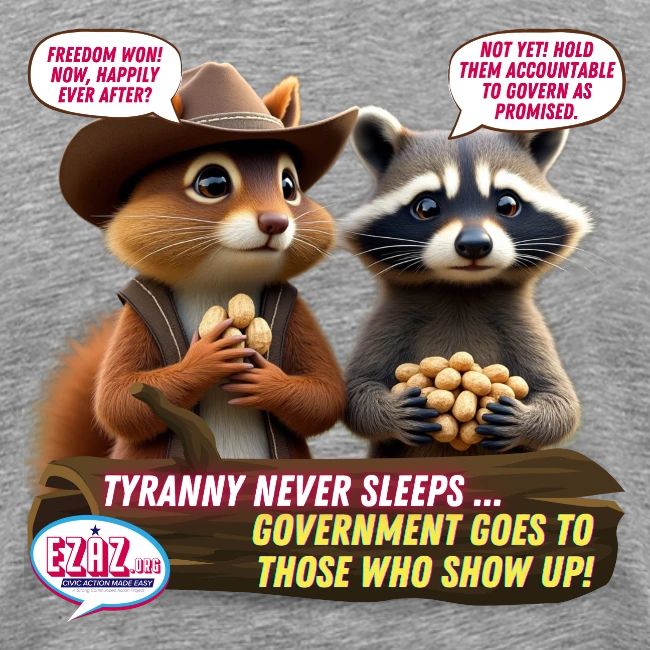 Freedom Squirrel and Raccoon