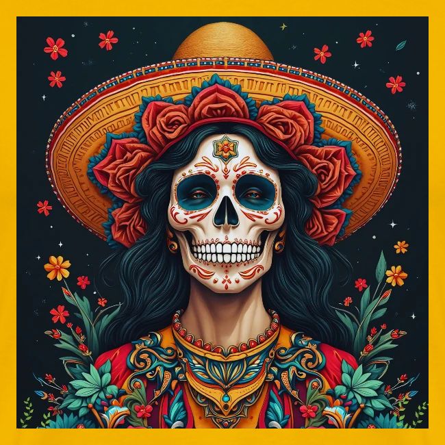 Charra Skull Art | Traditional Mexican Design