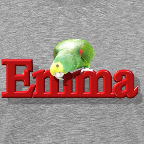 Emma With a Parrot - Men's Premium T-Shirt