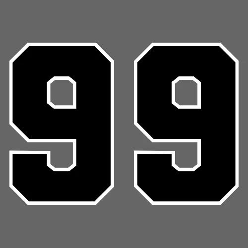 Varsity Number 99 Athletic Font - Men's Premium T-Shirt