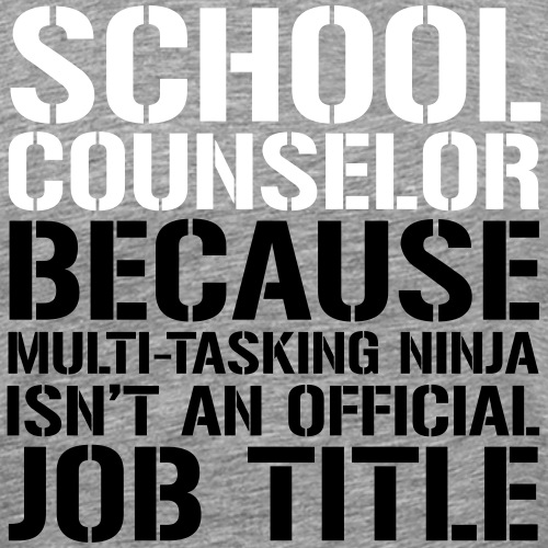 School Counselor Ninja Funny Counselor T-shirt - Men's Premium T-Shirt