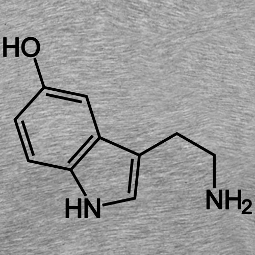 Serotonin Happy Molecule - T-shirt premium pour hommes