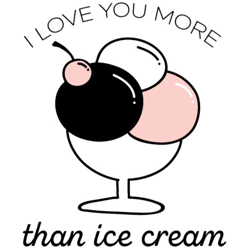 I love you more than icecream - Men's Premium T-Shirt