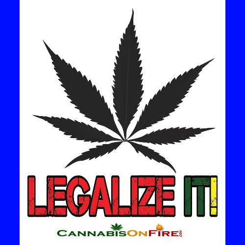 Legalize it tshirt Cannabis On Fire Cannabis Wear - Men's Premium T-Shirt