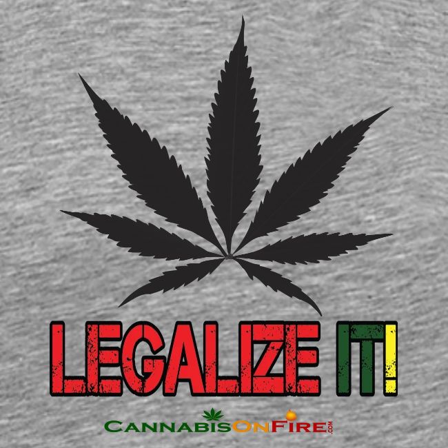 Legalize it tshirt Cannabis On Fire Cannabis Wear
