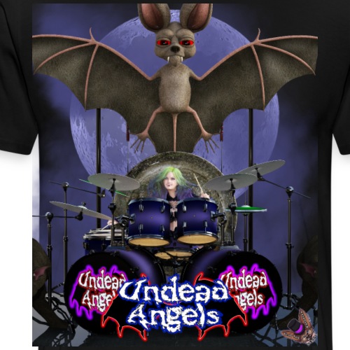 Undead Angels: Vampire Drummer Juliette Full Moon - Men's Premium T-Shirt