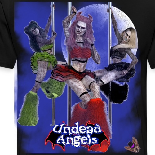 Undead Angels: Pole Dance Trio Full Moon - Men's Premium T-Shirt