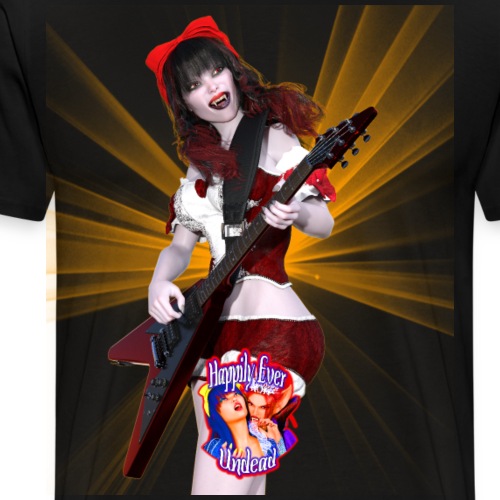 Happily Ever Undead: Crimson Snow Guitarist - Men's Premium T-Shirt