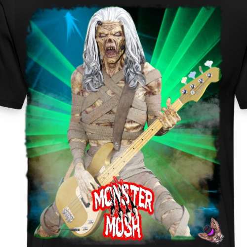 Monster Mosh Mummy Bass Guitarist - Men's Premium T-Shirt