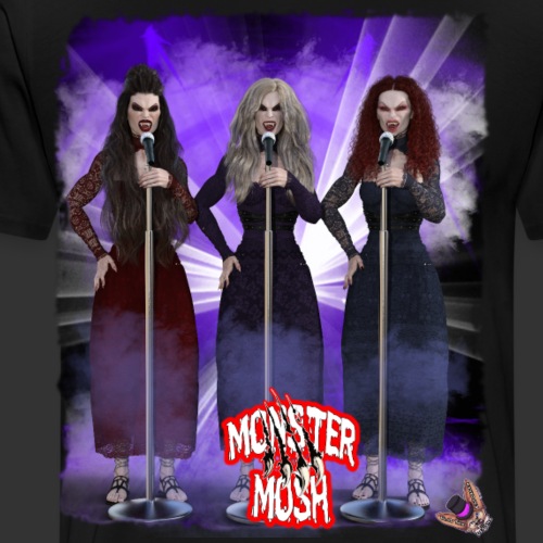Monster Mosh Dracs Brides Backing Vocals - Men's Premium T-Shirt