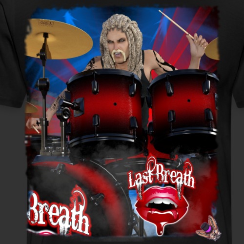Last Breath: Vampire Drummer Briar Bathory - Men's Premium T-Shirt