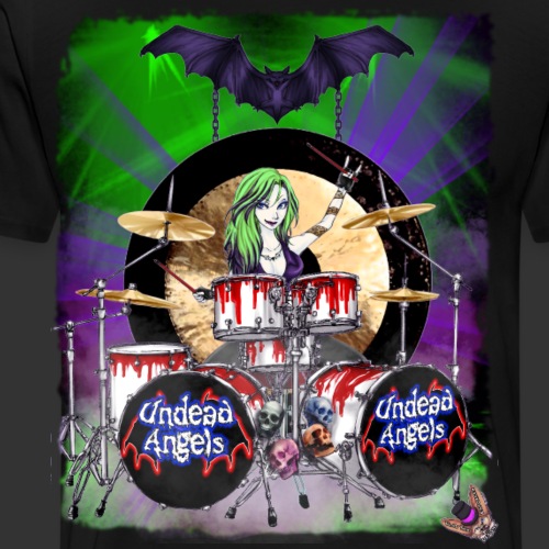 Undead Angels: Vampire Drummer Juliette Classic - Men's Premium T-Shirt