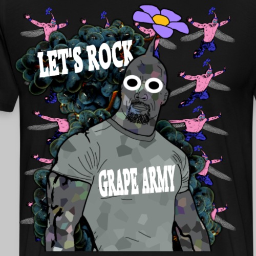 GRAPE ARMY LET'S ROCK - Men's Premium T-Shirt