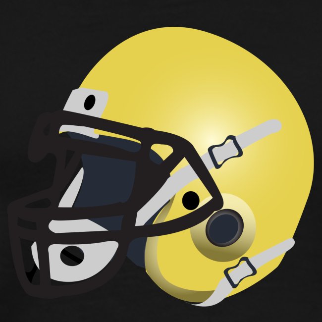 yellow football helmet