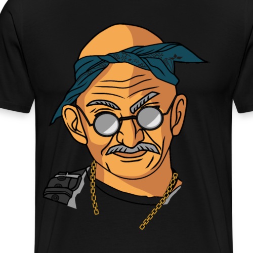 Gandhi Gangsta - Men's Premium T-Shirt