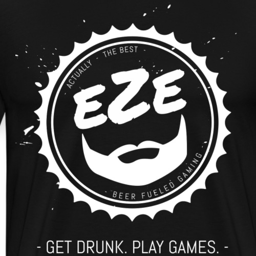 Get Drunk Play Games Bottlecap - Men's Premium T-Shirt