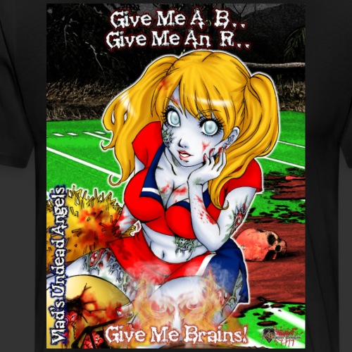 Undead Angels Classics: Zombie Cheerleader Buffy - Men's Premium T-Shirt