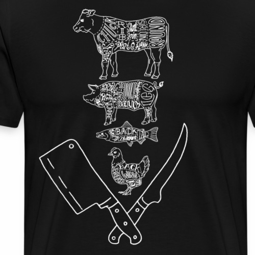 Butchery- White - Men's Premium T-Shirt