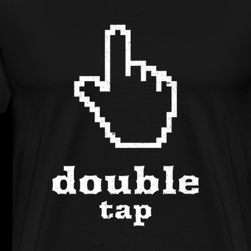 Double Tap Computer Cursor - Men's Premium T-Shirt